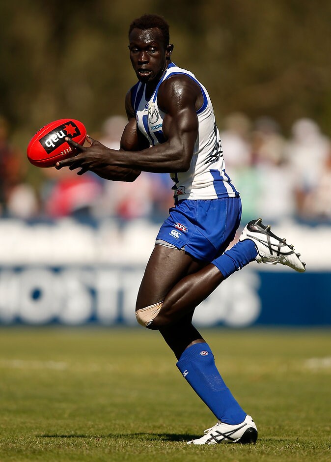 AFL 2016 NAB Challenge - St Kilda v North Mlebourne Majak Daw has put his hand up for a round one berth with a strong game against Coburg - ${keywords}